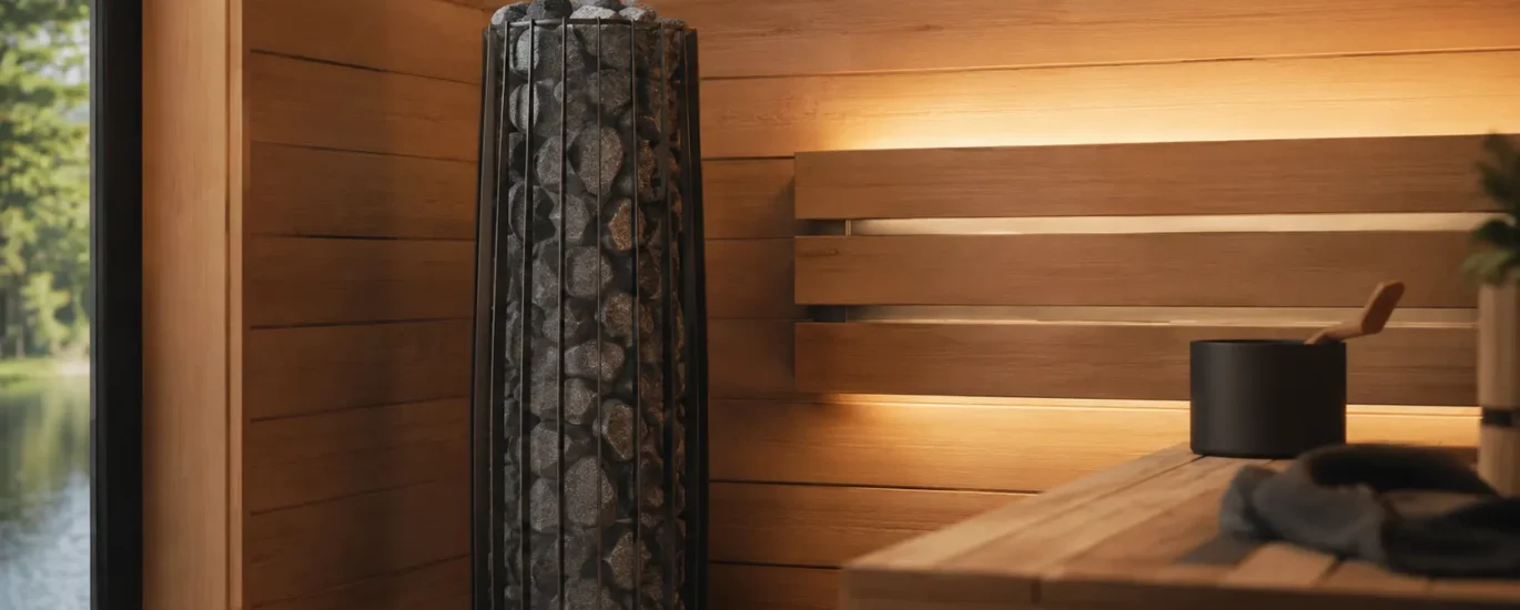 Helo sauna heater rock tower Finnish