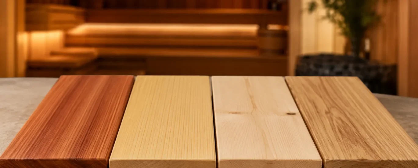 best wood for saunas cedar hemlock spruce